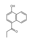 1-(4-hydroxy-[1]naphthyl)-propan-1-one结构式