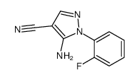 5-氨基-1-(2-氟苯基)-1H-吡唑-4-甲腈结构式