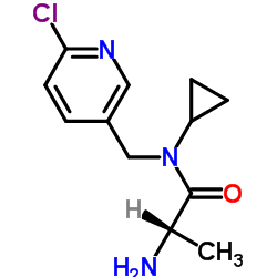 N-[(6-Chloro-3-pyridinyl)methyl]-N-cyclopropylalaninamide Structure