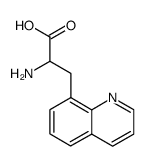 8-Quinolinepropanoicacid,-alpha--amino-,(S)-(9CI)结构式