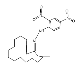 muscone 2,4-dinitrophenylhydrazone Structure