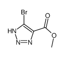 Methyl 5-bromo-1H-1,2,3-triazole-4-carboxylate Structure