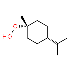 Hydroperoxide, 1-methyl-4-(1-methylethyl)cyclohexyl, cis- (9CI) Structure