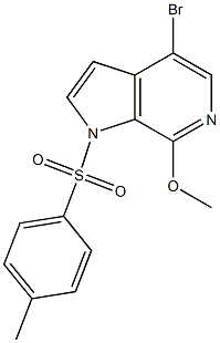 4-Bromo-7-methoxy-1-tosyl-1H-pyrrolo[2, 3-c]pyridine structure
