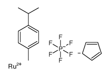 CYCLOPENTADIENYL(P-CYMENE)RUTHENIUM (II) HEXAFLUOROPHOSPHATE, MIN Structure