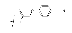 tert-butyl 2-(4-cyanophenoxy)acetate结构式