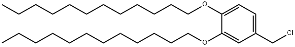 3,4-二(十二烷氧基)苯甲苄氯结构式