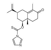 O-((1S,3S,8aS)-5,8a-dimethyl-6-oxo-3-(prop-1-en-2-yl)-1,2,3,4,6,7,8,8a-octahydronaphthalen-1-yl) 1H-imidazole-1-carbothioate Structure