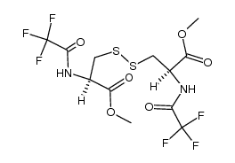 N,N'-bis(trifluoroacetyl)-L-cystine dimethyl ester Structure
