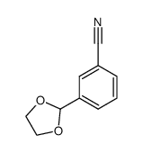 3-(1, 3-二氧戊环-2-基)苯甲腈结构式