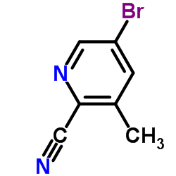 5-bromo-3-methylpicolinonitrile structure