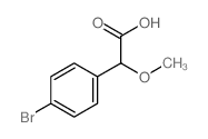 Benzeneacetic acid,4-bromo-a-methoxy-结构式