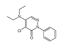 4-chloro-5-(diethylamino)-2-phenylpyridazin-3-one Structure