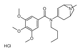 N-butyl-3,4,5-trimethoxy-N-(8-methyl-8-azabicyclo[3.2.1]oct-3-en-3-yl) benzamide hydrochloride Structure