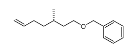 ((S)-3-methyl-hept-6-enyloxymethyl)-benzene结构式