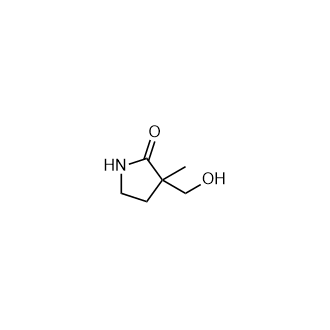 3-(Hydroxymethyl)-3-methylpyrrolidin-2-one Structure