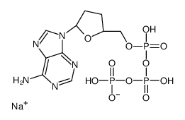 2′,3′-二脱氧腺苷5′-三磷酸钠盐结构式