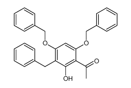 1-(3-benzyl-4,6-bis(benzyloxy)-2-hydroxyphenyl)ethanone Structure