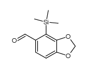 4-(trimethylsilyl)benzo[d][1,3]dioxole-5-carbaldehyde结构式