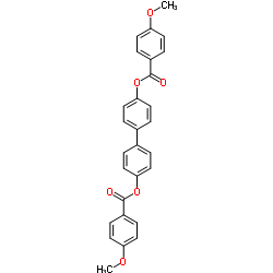 4,4'-Biphenyldiyl bis(4-methoxybenzoate) Structure