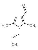 2,5-二甲基-1-丙基-1H-吡咯-3-甲醛结构式