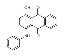 1-苯氨基-4-羟基蒽醌结构式