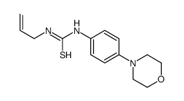 1-烯丙基-3-(4-吗啉代苯基)硫脲结构式