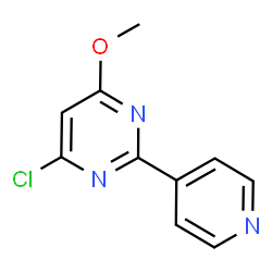4-Chloro-6-methoxy-2-(4-pyridinyl)pyrimidine Structure