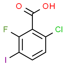 6-Chloro-2-fluoro-3-iodobenzoic acid Structure