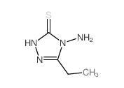 4-氨基-5-乙基-4H-[1,2,4]噻唑-3-硫醇结构式