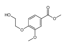 4-(2-羟基乙氧基)-3-甲氧基苯甲酸甲酯结构式