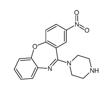 8-nitro-6-piperazin-1-ylbenzo[b][1,4]benzoxazepine Structure