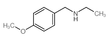 N-乙基-4-甲氧基苄胺结构式