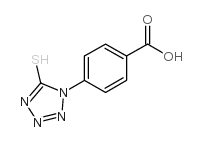 1-(4-羧苯基)-5-巯基-1H-四唑结构式