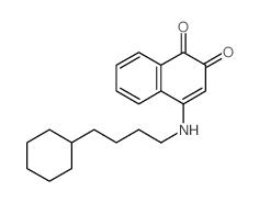 1,2-Naphthalenedione,4-[(4-cyclohexylbutyl)amino]- structure