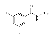 3,5-二氟苯甲酰肼结构式