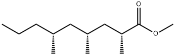 [2R,4R,6R,(-)]-2,4,6-Trimethylnonanoic acid methyl ester结构式
