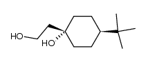 trans 4-tert-Butyl-1-(2-hydroxyethyl)cyclohexanol Structure
