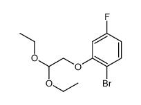 1-溴-2-(2,2-二乙氧基乙氧基)-4-氟苯结构式