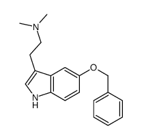 N,N-Dimethyl-5-(benzyloxy)-1H-indole-3-ethanamine Structure