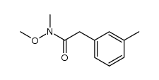 N-methoxy-N-methyl-2-(3-methylphenyl)acetamide结构式