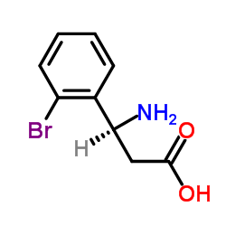 (S)-3-氨基-3-(2-溴苯基)丙酸结构式