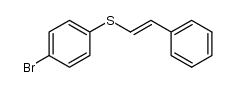 (E)-(4-bromophenyl)(styryl)sulfane Structure