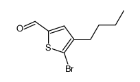 5-bromo-4-butylthiophene-2-carbaldehyde Structure