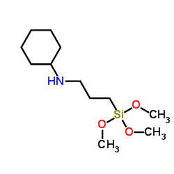 N-[3-(Trimethoxysilyl)propyl]cyclohexanamine Structure