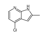 4-氯-2-甲基-1H-吡咯并[2,3-b]吡啶结构式