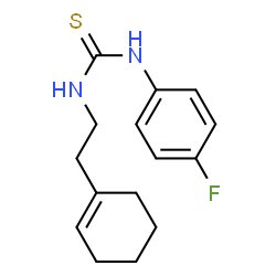 1-[2-(cyclohex-1-en-1-yl)ethyl]-3-(4-fluorophenyl)thiourea structure