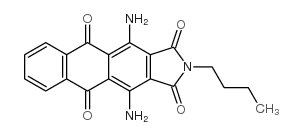 4,11-diamino-2-butyl-1H-naphth[2,3-f]isoindole-1,3,5,10(2H)-tetrone结构式