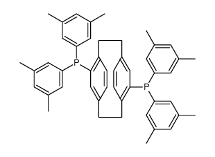 Tricyclo[8.2.2.24,7]hexadeca-1(12),4,6,10,13,15-hexaene-5,11-diylbis[bis(3,5-dimethylphenyl)phosphine] structure
