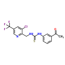 1-(3-Acetylphenyl)-3-{[3-chloro-5-(trifluoromethyl)-2-pyridinyl]methyl}thiourea Structure
